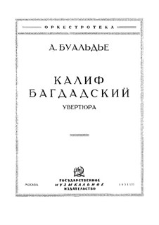 Калиф Багдадский: Увертюра, для фортепиано by Адриен Буальдье