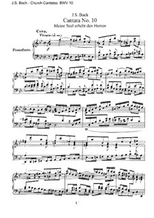 Meine Seel erhebt den Herren, BWV 10: Клавир с вокальной партией by Иоганн Себастьян Бах