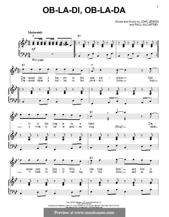 Vocal version: Для голоса и фортепиано by John Lennon, Paul McCartney