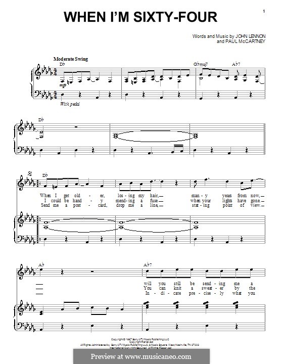 When i m sixty-four текст. When i’m sixty-four the beatles ноты. When i am sixty four beatles текст. When i’m sixty-four the beatles ноты. When i m sixty-four ноты.