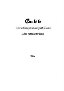 Ах, как мимолётна, ах, как ничтожна, BWV 26: Партитура by Иоганн Себастьян Бах