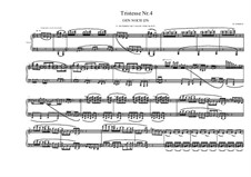 Tristesse No.4 for piano, MVWV 503: Tristesse No.4 for piano by Maurice Verheul