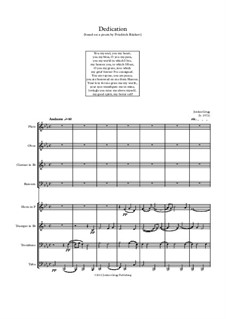 Dedication for Wind Octet: Dedication for Wind Octet by Jordan Grigg