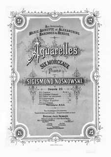 Aquarelles. No.6 La Gitana, Op.20: Aquarelles. No.6 La Gitana by Сигизмунд Носковский