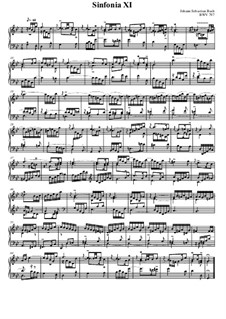 No.11 соль минор, BWV 797: Для фортепиано (an ornamented version) by Иоганн Себастьян Бах