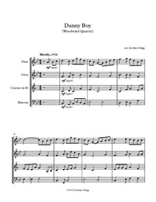 Ensemble version: For woodwind quartet by folklore