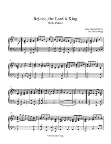 Rejoice the Lord Is King: Fpr solo piano by John Darwall