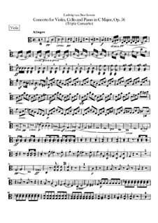 Концерт для скрипки, виолончели и фортепиано с оркестром, Op.56: Партия альта by Людвиг ван Бетховен