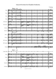 Concert Overture for Chamber Orchestra: Concert Overture for Chamber Orchestra by Jordan Grigg