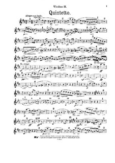 Квинтет ре мажор, Op.42: Скрипка II by Зденек Фибих