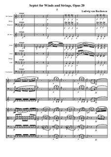 Септет для духовых и струнных, Op.20: Часть I by Людвиг ван Бетховен