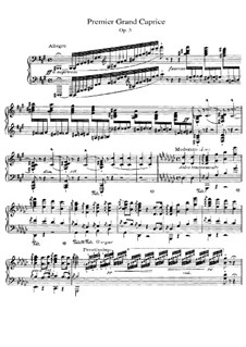 Большой каприc No.1, Op.5 M.13: Для фортепиано by Сезар Франк