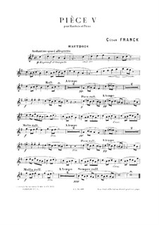 Пьеса No.5: Для гобоя и фортепиано by Сезар Франк