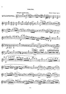Фортепианный квартет No.1 соль минор, Op.15: Партии струнных by Роберт Фукс