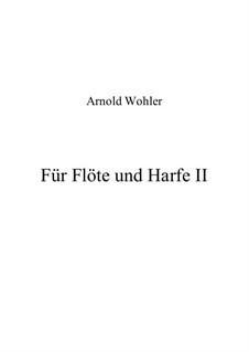 Für Flöte und Harfe II: Für Flöte und Harfe II by Arnold Wohler