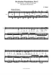 Волшебный рог мальчика: Des Antonius von Padua Fischpredigt by Густав Малер