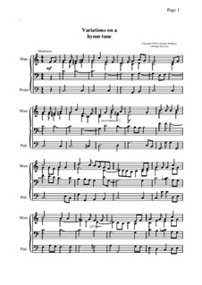 Organ Variations on a Hymn Tune: Organ Variations on a Hymn Tune by Stephen McManus