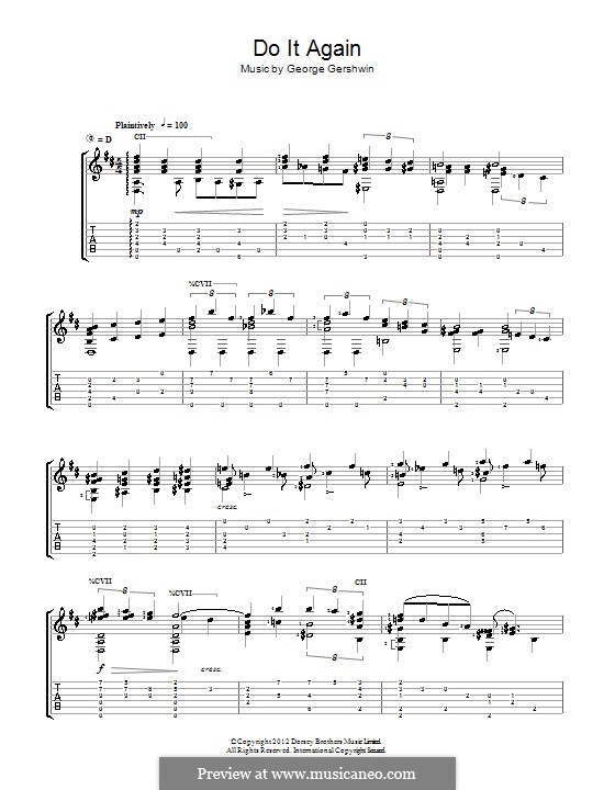 Do it Again: Для гитары by Джордж Гершвин