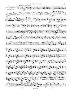 Струнный квинтет No.1 до мажор, Op.56: Партия I альта by Джузеппе Гебарт