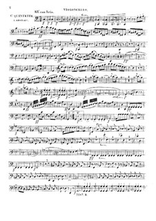 Струнный квинтет No.1 до мажор, Op.56: Партия виолончели by Джузеппе Гебарт