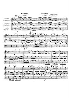 Церковная соната для двух скрипок, органа и бассо континуо No.13 соль мажор, K.274 (271d): Партитура by Вольфганг Амадей Моцарт