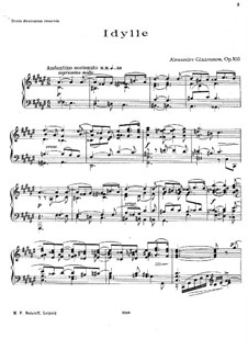 Идиллия, Op.103: Идиллия by Александр Глазунов