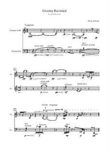 Giverny Revisited (for cello and Bb clarinet): Giverny Revisited (for cello and Bb clarinet) by Эсан Сабуи