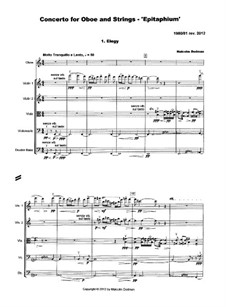 Concerto for Oboe and Strings - Epitaphium, MMO2: Concerto for Oboe and Strings - Epitaphium by Malcolm Dedman