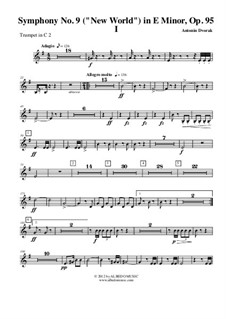 Часть I: Труба in C 2 (транспонированная партия) by Антонин Дворжак