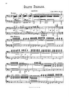 Большой полонез, J.59 Op.21: Для фортепиано в 4 руки by Карл Мария фон Вебер