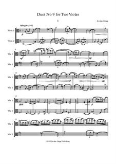 Duet No.9 for Two Violas: Duet No.9 for Two Violas by Jordan Grigg