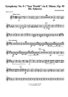 Часть III: Horn in F 1 (transposed part) by Антонин Дворжак