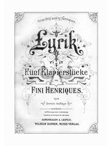 Lyrik, Op.11: Lyrik by Фини Хенриквес