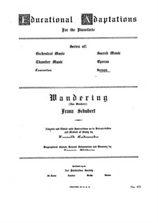 No.1 В путь: Клавир с вокальной партией by Франц Шуберт
