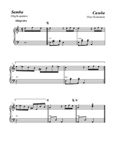 Самба, Op.16: Для фортепиано by Олег Копенков