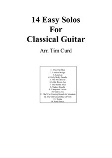 14 Easy Tunes for Guitar: 14 Easy Tunes for Guitar by Людвиг ван Бетховен, Стефен Фостер, folklore, George R. Poulton