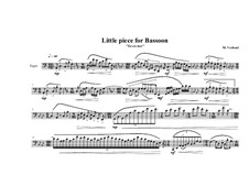 Four Little Pieces for Bassoon: Пьеса No.1, MVWV 714 by Maurice Verheul