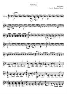 Лесной царь, D.328 Op.1: Transcription for classical guitar by Франц Шуберт