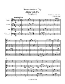 Пребудь со мной: Для струнного квартета by Уильям Генри Монк