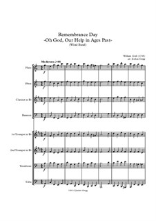 O God, Our Help in Ages Past: For wind band by William Croft