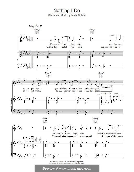 Nothing I Do: Для голоса и фортепиано (или гитары) by Jamie Cullum