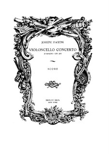 Концерт для виолончели с оркестром No.2 ре мажор, Hob.VIIb/2: Партитура by Йозеф Гайдн