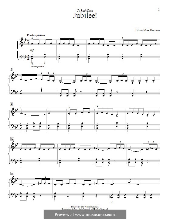 Jubilee!: Для фортепиано by Edna Mae Burnam