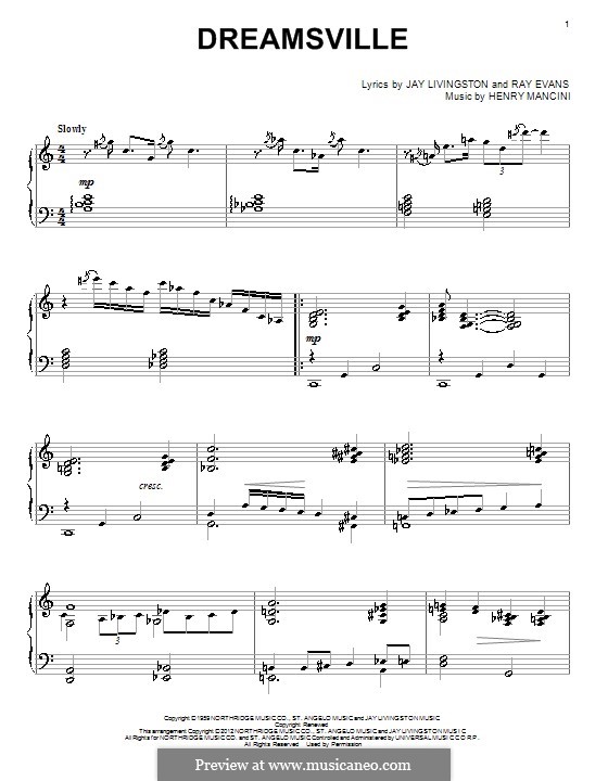 Dreamsville: Для фортепиано by Henry Mancini