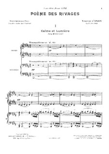 Poème des rivages, Op.77: Для фортепиано в 4 руки by Венсан д' Энди