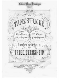 Tanzstücke für Klavier, vierhändig, Op.30: Heft II – Erste und zweite Stimme by Фридрих Гернсхайм