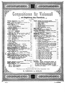 Шесть сонат для виолончели (или альта) и бассо континуо, Op.1: Соната No.1 by Бенедетто Марчелло