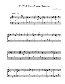 We Wish You a Merry Christmas, for Piano: Для одного исполнителя by folklore