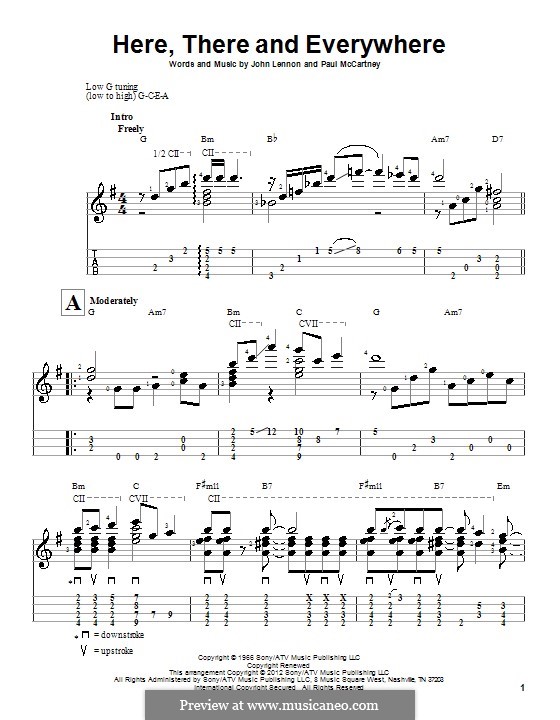 Here, There and Everywhere (The Beatles): Для укулеле by John Lennon, Paul McCartney