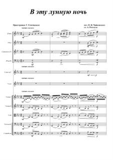 Шесть романсов, TH 109 Op.73: No.3 В эту лунную ночь, для голоса и оркестра by Петр Чайковский